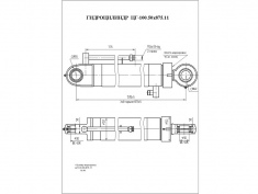 Гидроцилиндр ЦГ-100.50х875.11