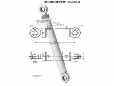 Гидроцилиндр ЦГ-100.63х760.11