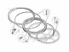 Установка опоры поворотной КС-55730.17.000-01 (QWA1278x40Z1-00) автокрана КС-55730