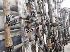 Комплект трубопроводов (трубок) на опоры автокрана Ульяновец МКТ-25