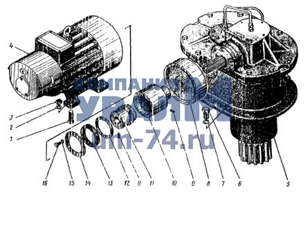 Механизм поворота 4561А.306.00.000 - Фото 1
