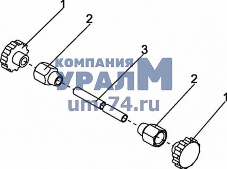 Труба в сборе КС-45721.30.600-02 автокрана КС-45721 - Фото 1