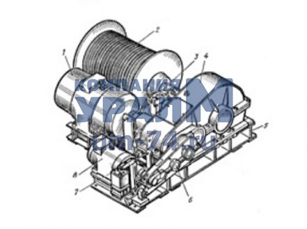 Лебедка основного подъема 800.32.00.00 (961.32.00.00) - Фото 1