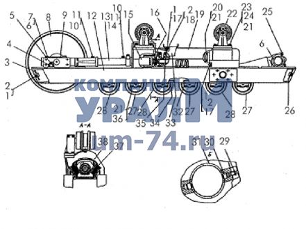 Тележка пятикатковая 50-21-393СП (50-21-392СП) - Фото 1