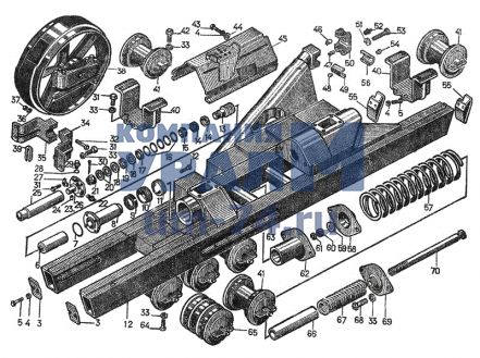 Тележка гусеницы правая Т-170.00 24-21-112СП - Фото 1