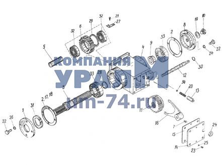 Коробка отбора мощности КС-3562А.16.100 - Фото 1