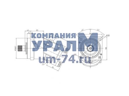 Насос с шестерней П1.01.05.005сб - Фото 1
