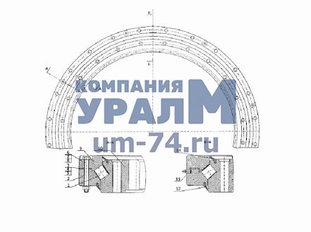 Опора поворотная роликовая ОПУ У1230.07.000-04 - Фото 1