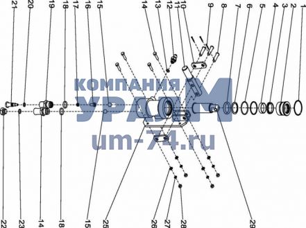 Насос ручной КС-45721.31.500.01.000 автокрана КС-45721 - Фото 1