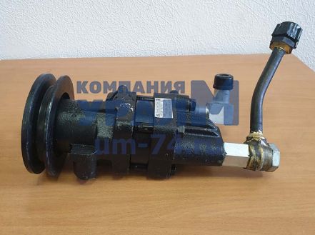 Насос гидроусилителя руля с коллектором, шкивом и штуцером 256Б-3407200 арт. 4320Я3-3407200-02 - Фото 1