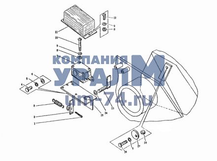 Ограничитель подъема стрелы КС-3574.80.500 - Фото 1