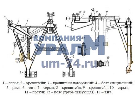 Рама несущая СП-49А.02.00.000СБ - Фото 1