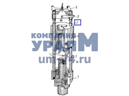 Штанга с гайкой (сп6вм) СП6В-01.00.003/002* - Фото 1