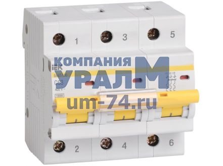 Выключатель автоматический ВА 47-100 3 полюс 100А - Фото 1