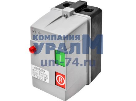 Пускатель магнитный ПМЛ 1230 10А закрытый с реле, 2 кнопки, сигнальная лампа - Фото 1