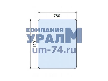 Стекло заднее Т80.45.200 1201х780 1201х780 - Фото 1