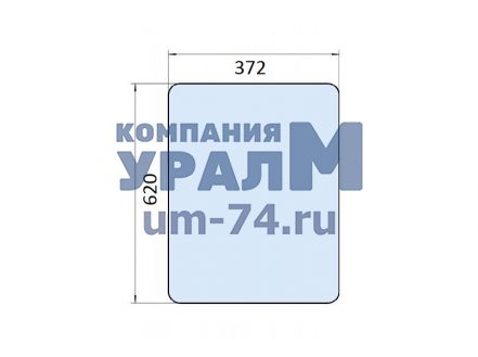 Стекло заднее нижнее Т80.45.443 620х372 - Фото 1