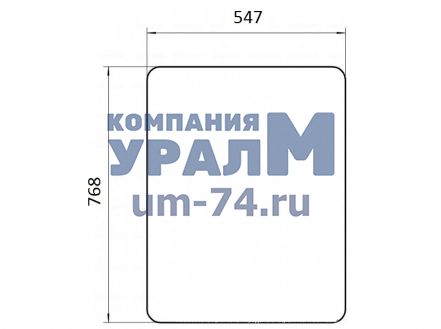 Стекло Т25 двери Т30.45.152 768х547 - Фото 1