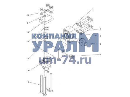 Переходник ШУМ33х2-Ф47,6 - Фото 1