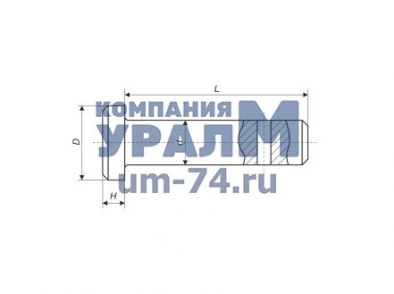 Ось 6-16В12х90.20.Ц9хр - Фото 1