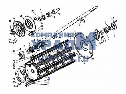 Остов бильного барабана КДМ 2-8-1 - Фото 1