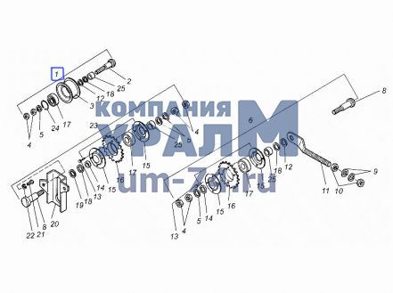 Ролик натяжной КДМ 2-21-5 - Фото 1