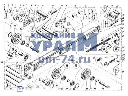 Ось KC-3577.63.102 - Фото 1
