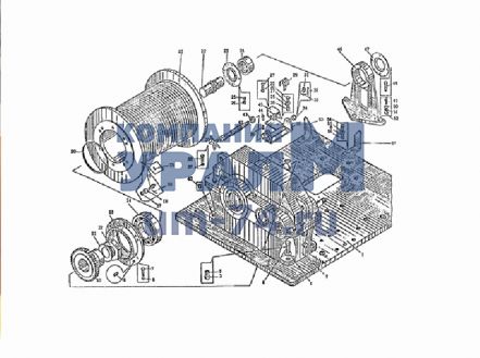 Установка лебедки КС-55730.26.000 автокрана КС-55730 - Фото 2