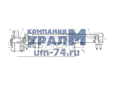 Установка рамы нижней (Урал) КС-55730.31.000 в сборе - Фото 1